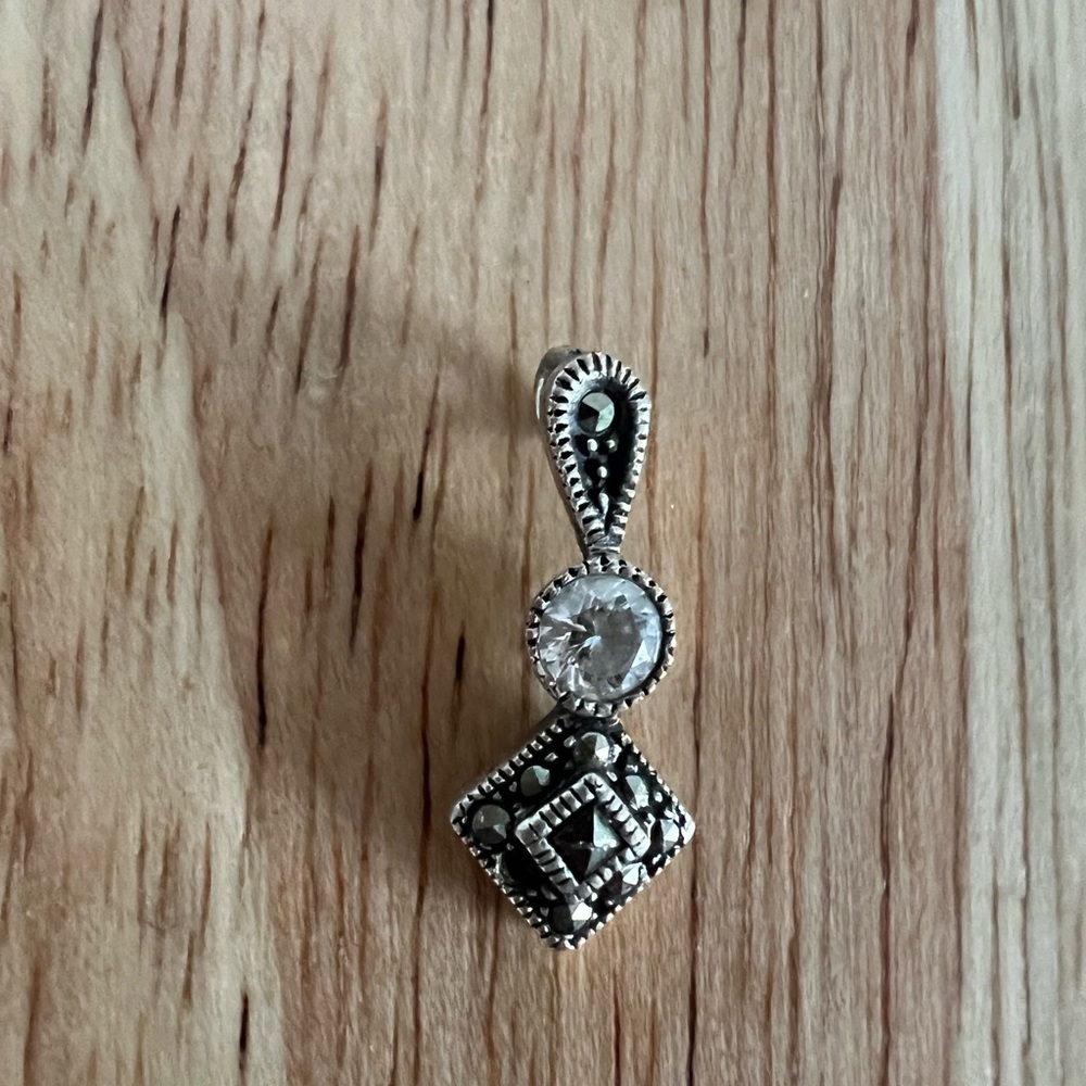 Judith Jack Marcasite and Sterling pendant only (chain not included)